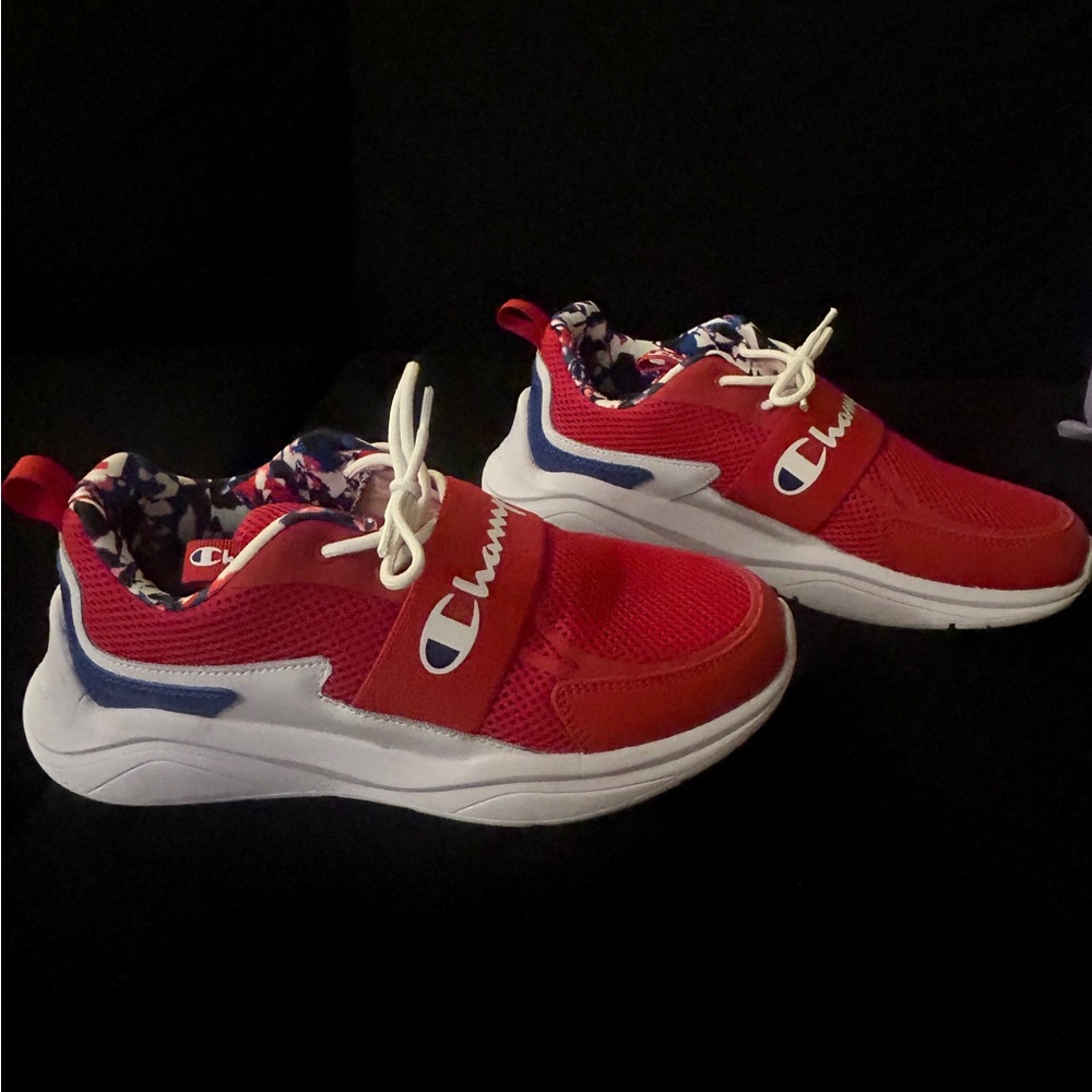 Champion Red Sneakers Size 9W - Worn Once!
